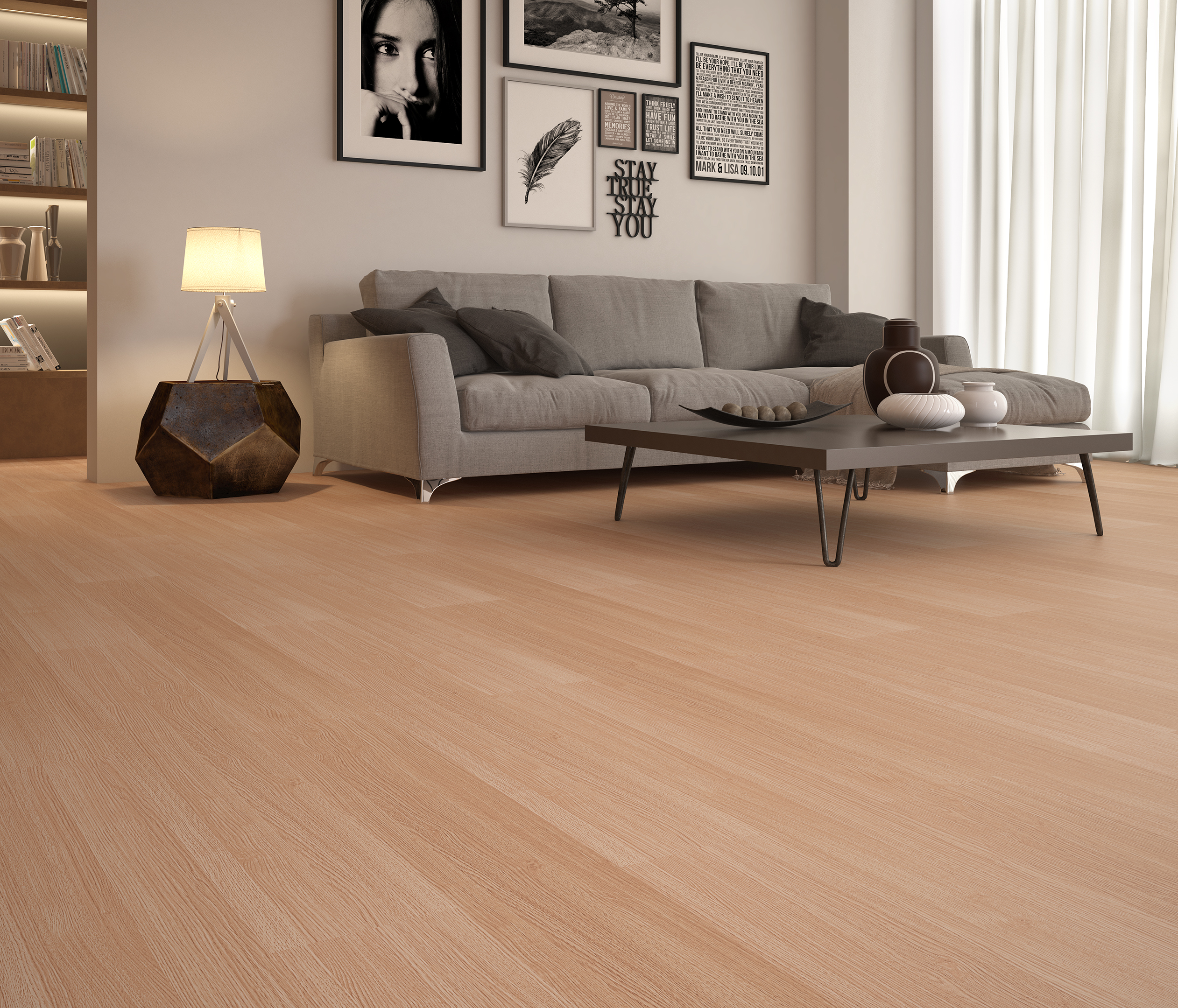 Piso Laminado Durafloor Piso Carvalho Avelã