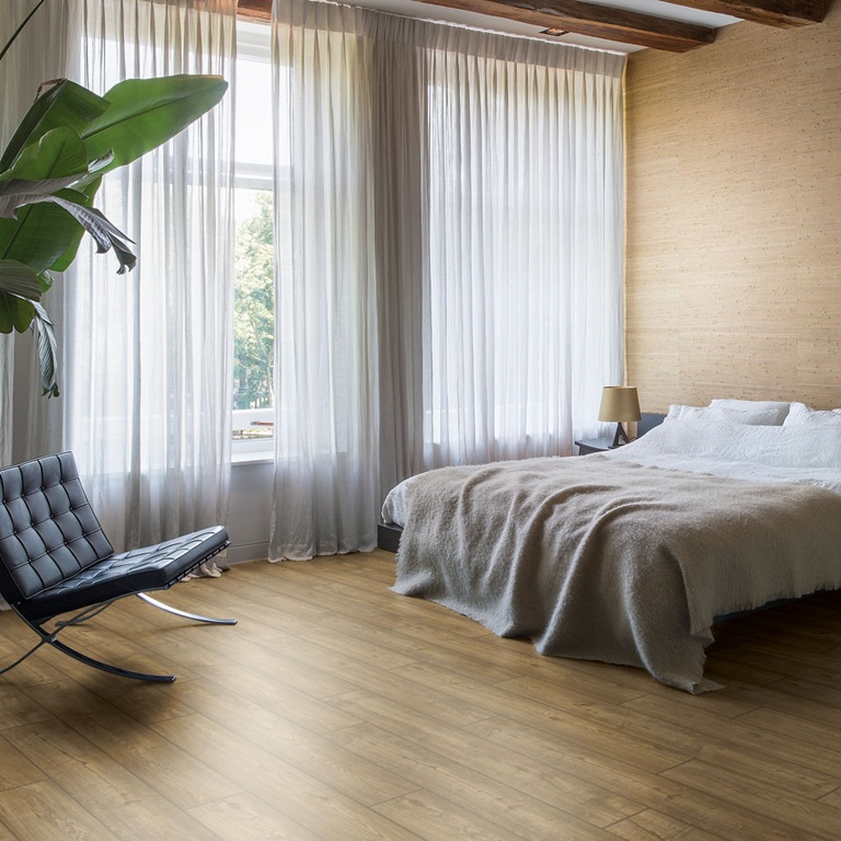 Piso Laminado Quick Step Carvalho Marrom Acinzentado