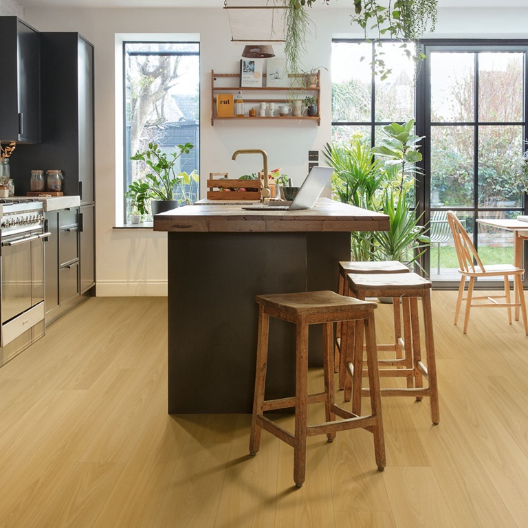 Piso Laminado Quick Step Carvalho Biscoito Marrom
