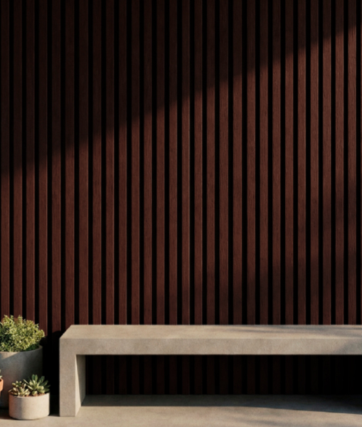 Revestimento Vinílico de Parede America Bambu Ripado Rosewood