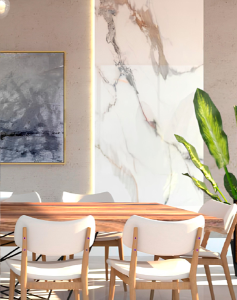 Revestimento Vinílico de Parede Marble Flex Calacata Oro