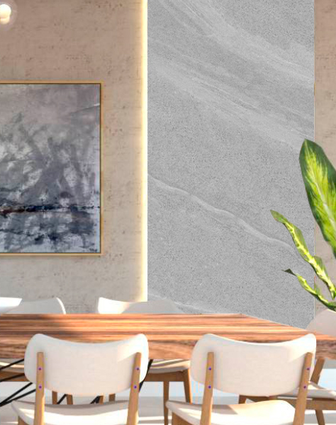 Revestimento Vinílico de Parede Marble Flex Cinza Absoluto