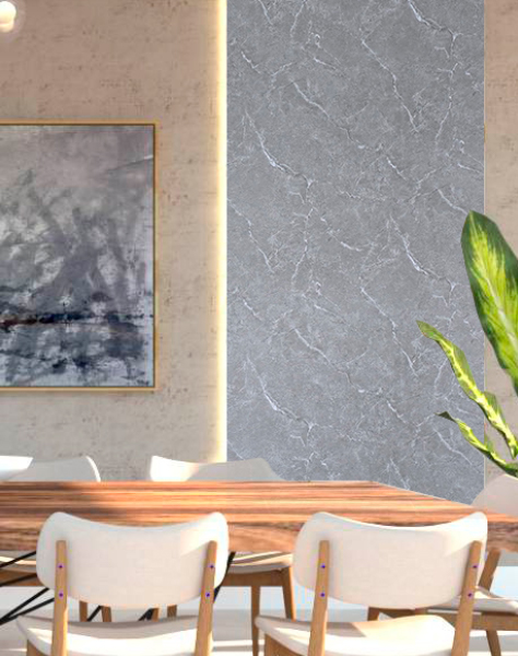 Revestimento Vinílico de Parede Marble Flex Cinza Texturizado