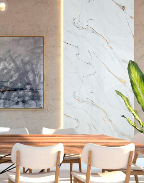 Revestimento Vinílico de Parede Marble Flex Savana Gold II