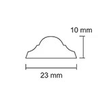 Rodameio Clássico 2,3cm