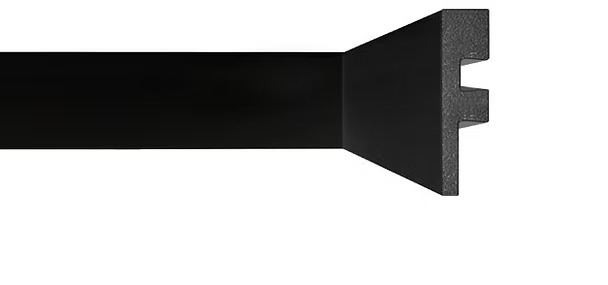 Rodapé Liso Preto 16mm